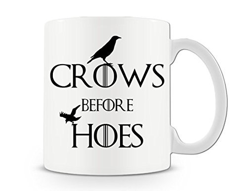 Crows Before Hoes - Funny Ceramic Photo Mug