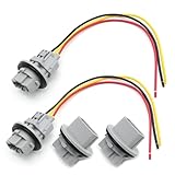 Newnessai 90075-60060 3-Pin Front Turn Signal Light Plug Harness with Bulb Socket, Replacement for Toyota Tacoma 4Runner Solara Models, Replacement for Camry GAS -cc Tundra Sequoia Corolla Models