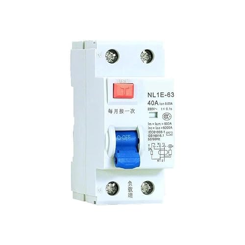 PWQBABJWL Leakage Circuit Breaker;NL1E-63 1P+N 40A 30mA
