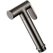 Stainless Steel Handheld Bidet Sprayer Black Self Cleaning Toilet Shower Head for Personal and Bathroom Cleaning Rust Resistant Design Easy Installationgray