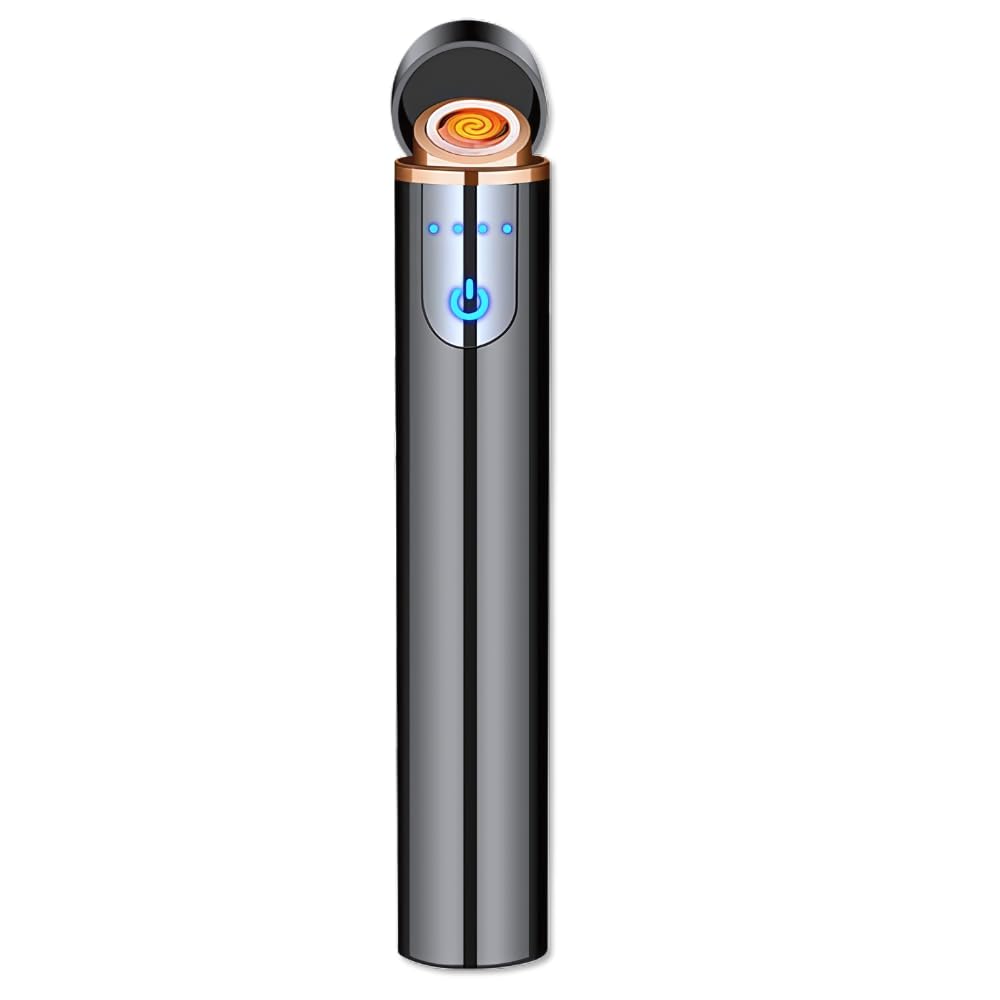 Drumstone ( 15 Years Warranty ) New Universal Cigarette Lighter for Cigarette with Smart Touch Sensor Mini Electric USB Rechargeable Stylish Lighter Pencil Shape Best for Smoking, for Men & Women-picture-17