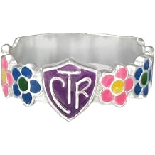 Multicolor Enamel Flower Petal LDS CTR Ring by Ringmasters | Choose the Right Faith Ring | Keepsake LDS Jewelry