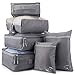 Produktbild Koffer Organizer Reise Kleidertaschen, 6 Stück wasserdichte Kofferorganizer Packtaschen Reisegepäck für Kleidung Schuhe Unterwäsche Kosmetik
