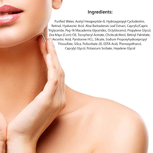 Skinpro Neck And Décolleté Anti Aging Firming Cream — Skin Tightening Cream With Retinol Moisturizer, Argireline And Hyaluronic Acid — Helps Reduce Wrinkles, Fine Lines And Sagging #TOP7