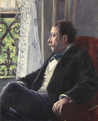 Portrait d'homme de Gustave Caillebotte impression toile haut rendu 60x90