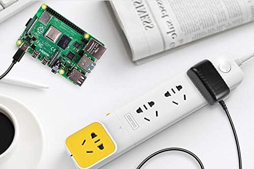 5V 3A USB Type C Power Supply Adapter with ON/Off Switch for Raspberry Pi 4 Model B (1G,2G,3G)