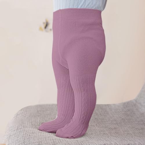 Baby Girl Cable Knit Leggings Stocking Tights Footed Pants Toddler Kids Cotton Warm Pantyhose Fleece3
