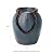 Glitzhome Tabletop Ceramic Jar Water Fountain with LED Light, Turquoise Leaf Textured Clay Pot Desktop Water Fountain, Decorative Zen Meditation Mini Waterfall for Home Office, 9.25”H