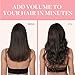 GOO GOO Clip in Hair Extensions Real Human Hair, Remy Human Hair Extensions Clip ins for Women, Natural Human Hair, 18inch 120g 7Pcs, 2 Dark Brown