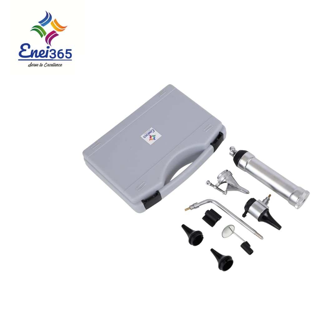 ENEI 365 ; Serve to Excellence ENT Diagnostic Set with Otoscope and Ophthalmoscope | Comprehensive Clinical Diagnostic Kit for Ear, Nose, Throat - Image 2 thumbnail