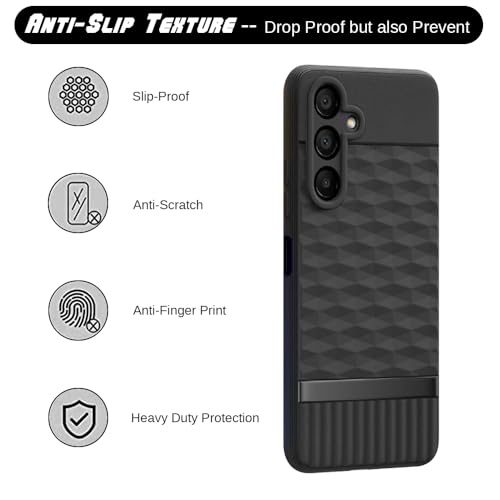Image of Shockproof Case for Samsung Galaxy F15 5G / M15 5G | Full Camera Protection | TPU Flexible Back Cover for Samsung Galaxy F15 5G / M15 5G (Matte Black)