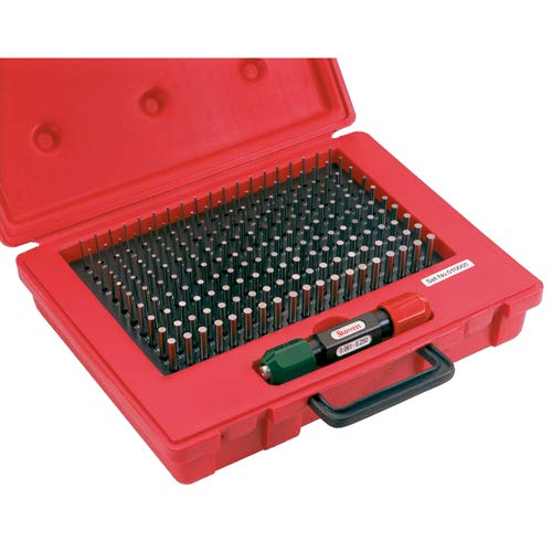 Series S4000 Precision Pin Gage Plus Set, Hardened Tool Steel, 0.751-0.832