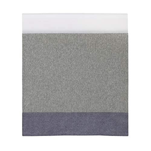 Mountain Patchwork - Grey, Denim, Slate Blue, Charcoal 4 Piece Nursery Crib Bedding Set- Comforter, 100% Cotton Fitted Crib Sheet, Dust Ruffle, Baby Blanket #TOP3