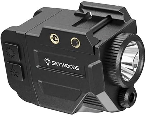 SkyWoods PL340G Tactical Flashlight with Green Laser