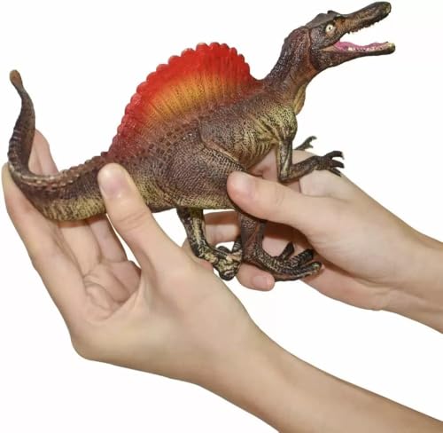 Image of SUPER TOY Spinosaurus Realistic Dinosaur Toy for Kids 3-15 Years Big Size, 10 Inch Jumbo Dinosaur Action Figure Wildlife Educational Animal Toy for Boys Girls Realistic Detailed Dino Collection