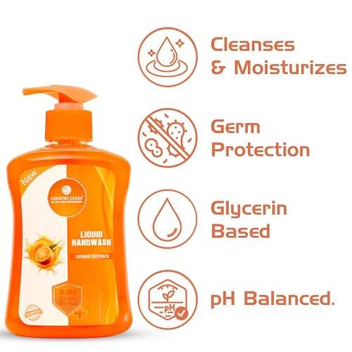 Image of Liquid Handwash - 250ml, Germ Protection and Antibacterial Hand Wash, Soft on Hands with Refreshing Fragrance, Suitable for All Skin Types, Ideal for Daily Use