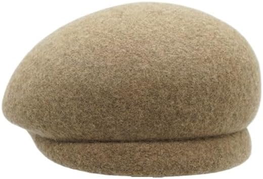 Retro Versatile Woolen White Beret for Ladies Winter British Berets