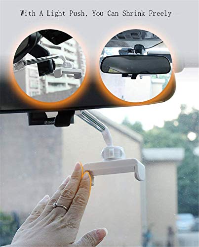 OWSEN Suporte de telefone para espelho retrovisor 360, suporte de telefone e GPS para retrovisor do