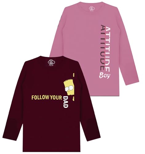 Image of MIST N FOGG Boys Cotton Printed Full Sleeve Tshirts