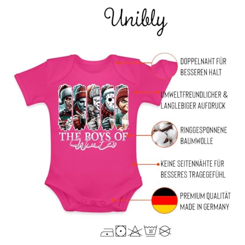 Unibly Body pour bébé avec film de Noël et motif de Noël, Rose, 6 mois – vue 4