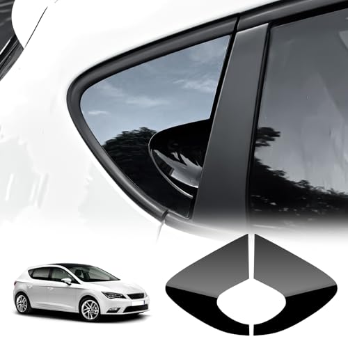 Autocollant triangle Leon 2005-2012 en ABS noir pour sublimer les vitres arrière de votre voiture