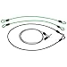 QOOKR Color Stainless Steel Security Tether Lanyard Kit for Gopro Hero All Editions ([2PCS/1FT,1PCS/2FT,1PCS/3FT],Set of 4)