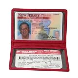 Royce Leather Mini Id Case, Red (403-RED-5)