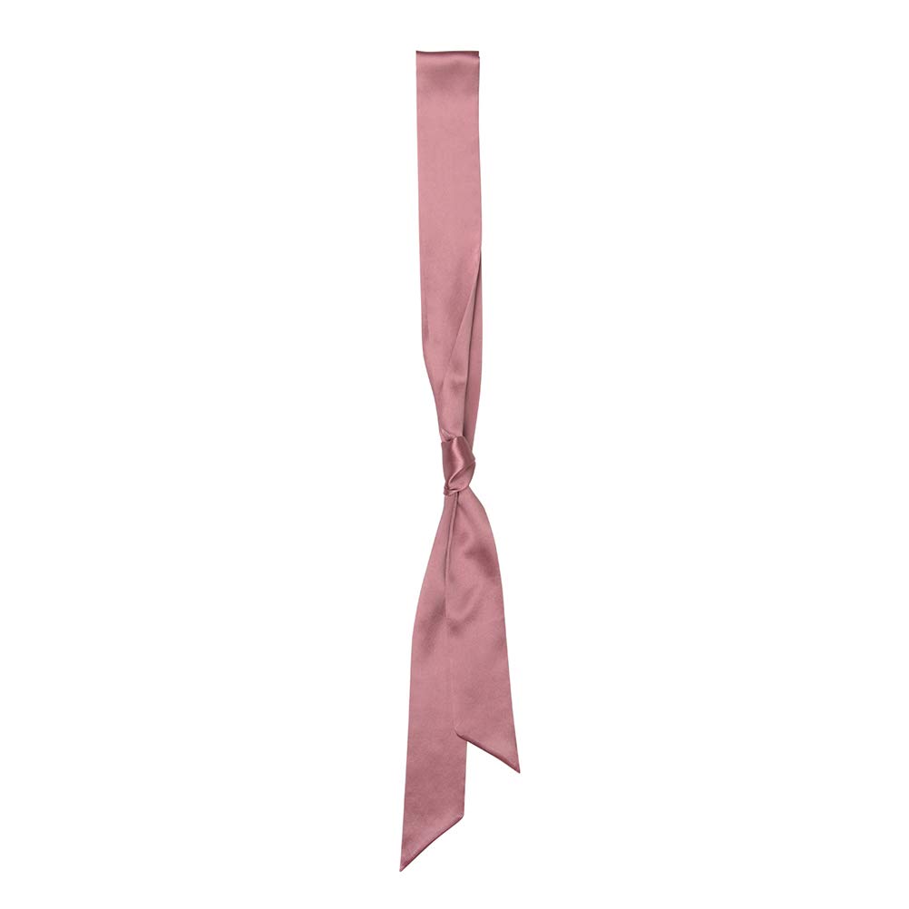 Silriver Women's Living Coral 100% Silk Skinny Scarf, Necktie Choker, Sash Tie,Headdress, Fashion Accessories (Living Coral)