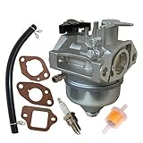 GCV190 Carburetor Compatible with Honda GCV190 GCV190A GV190LA Engines Carb with Gasket Spark Plug Kit