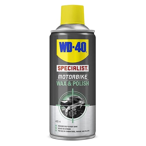 WD-40 Specialist Motorbike Wax and Polish, 400 ml - Professional Grade Protection and Shine for Motorcycles and Other Automotive Surfaces