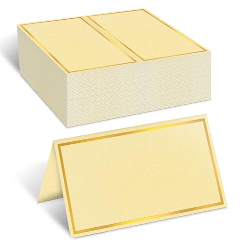 AVERZELLA 100 Pack Metallic Table Cards Place...