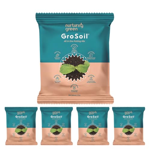 Image of Nurturing Green GroSoil - All in One Potting Mix (Set of 5, Makes 2.5kg)