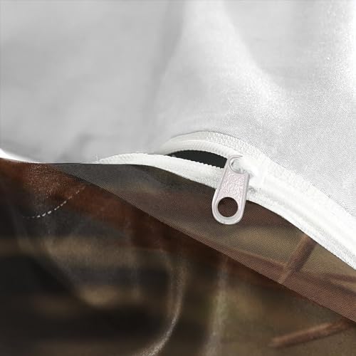 Housse de couette microfibre Warthog lit simple et zip invisible durable - 8