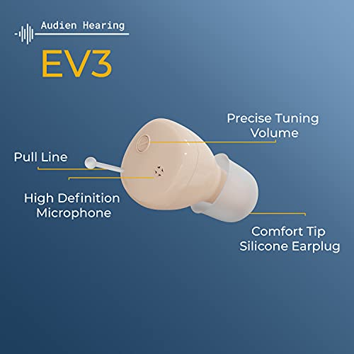 Audien Hearing EV3 Rechargeable Hearing Amplifier to Aid and Assist Hearing, Rechargeable and Nearly Invisible - Thumbnail 5