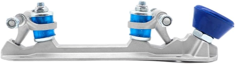 Aluminum Alloy For Quad Roller Skate Plates with Adjustable Brake, Light Weight Wheel Trucks for Indoor Skating Repair and Shoe Modification, Red Blue Black(for size 41-42 blue)