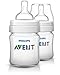 Philips Avent Anti-colic  Baby Bottles Clear, 4oz, 2 Piece