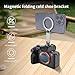 Desiontal Cold Shoe Phone Mount Holder, Direct Tripod Mount for iPhone 15/14/13/12 Magsafe Magnetic Camera Adapter for DJI Ronin Samsung Canon Nikon DSLR Photography Accessories