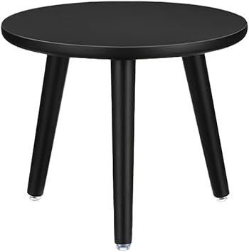 Hniuyun Small Wooden Plant Stand Indoor Table for Flower Pots, Black