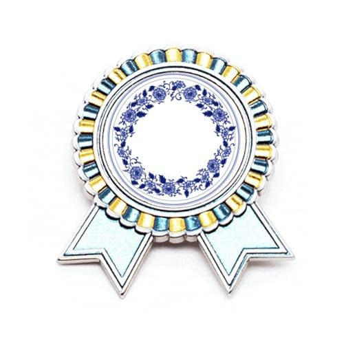 Broche fleur bleue de culture chinoise médaille pour affirmer votre style unique M