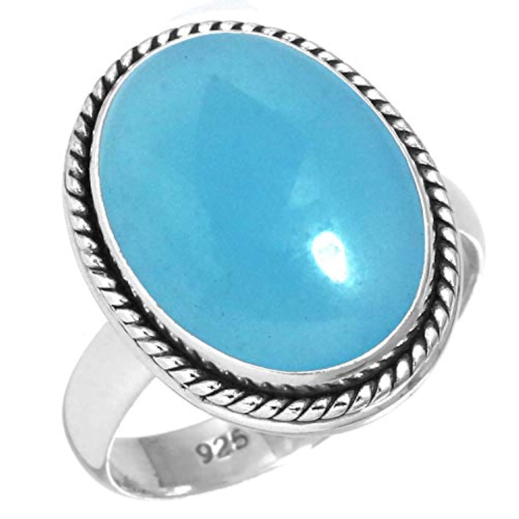 Women's Chunky Natural Gemstone Tiger Eye Silver Ring