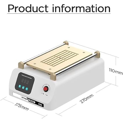 Machine de séparation d'écran tactile 8" à température réglable