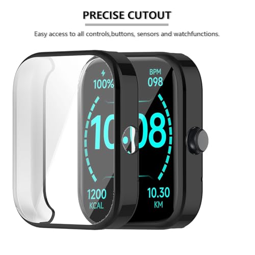 [2-Pack] Screen Protector Compatible with WNH IDW25 / KALINCO IDW25 / Konitee IDW25 / Faweio IDW25 / SENBONO IDW25 Case, Soft TPU Plated Case All-Around Protective Screen Full Cover Bumper Compatible for IDW25 Smart Watch by Msvueioe - Image 3