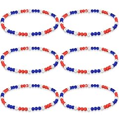 Dark Blue, White, Red