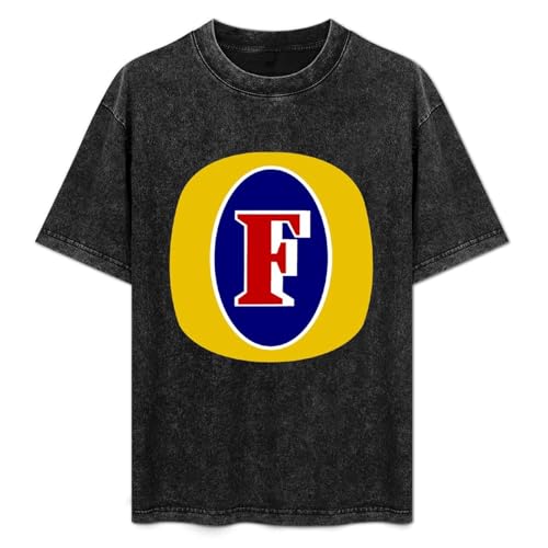 Foster Lager Beer Unisex T-Shirt Printed Tee Graphic Top Men Black Shirt M