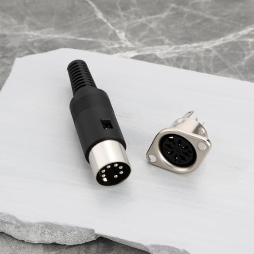 Adaptador macho y hembra DIN 7 pines x12 piezas miniatura 5
