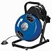 1/2 inch by 50 feet Compact Electric Drain Cleaner Drum Auger Snake (1" to 4" pipes) with Built-in GFCI and many Accessories