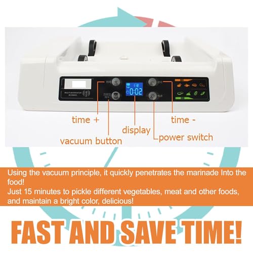 Machine à mariner sous vide pour viande avec minuterie 10h - 4