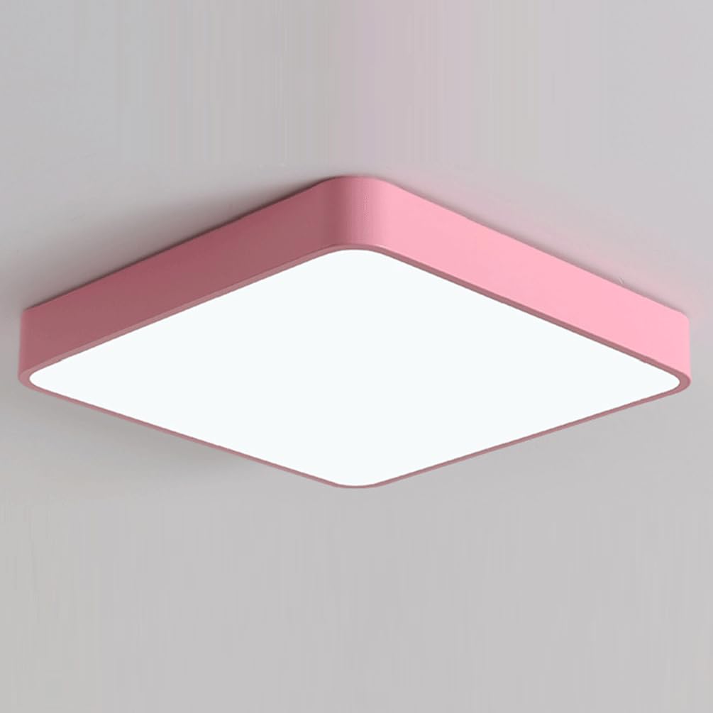 Plafon de Techo Moderna Paneles Decorativos Cuadrados de Luz Creativa para Techo 3 Luces de Techo Regulables Y Coloridas para Cocina Pasillo Lavandería Hueco de Escalera Y Sótano