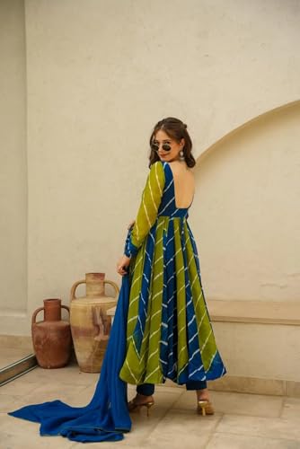Image of ESTELA Womens 1 Anarkali Kurta 1 pant 1 Dupatta