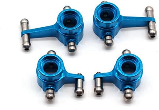 BAIJAC 4Pcs Metal Front and Rear Steering Cup for Wltoys 284131 K969 K979 K989 K999 P929 P939 1/28 RC Car Upgrade Parts Color Blue